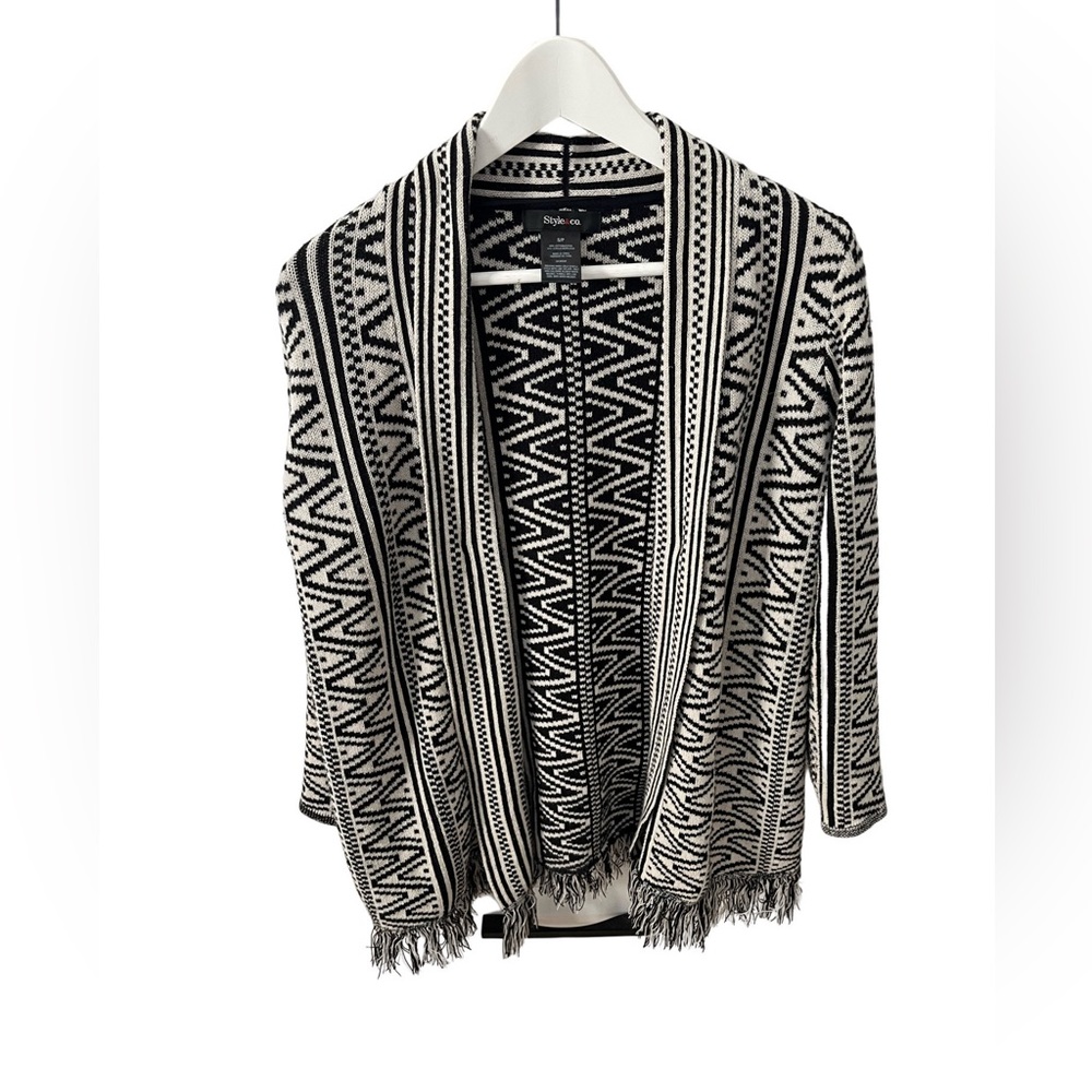 Style & Co Aztec Cardigan Sweater
